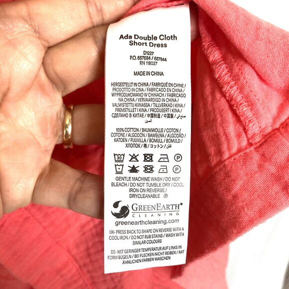 Boden Ada Double Cloth Short Dress Azalea Pink Women's Size 6 NWT - Picture 13 of 15